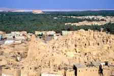 Ruined citadel, Siwah, Egypt. Creator: Vivienne Sharp