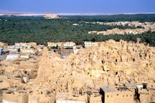 Ruined citadel, Siwah, Egypt. Creator: Vivienne Sharp