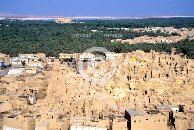 Ruined citadel, Siwah, Egypt. Creator: Vivienne Sharp.