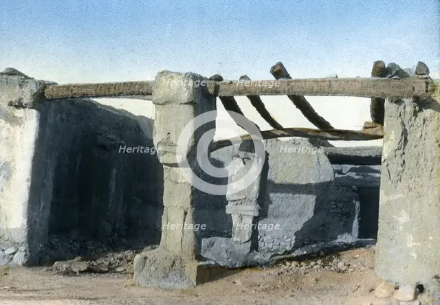 Ruined house, El Kantara, Tunisia. Artist: Unknown
