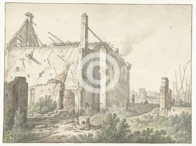 Ruined house in Utrecht, 1674. Creator: Herman Saftleven the Younger.
