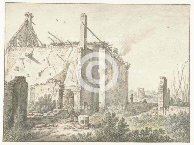 Ruined house in Utrecht, 1674. Creator: Herman Saftleven the Younger.