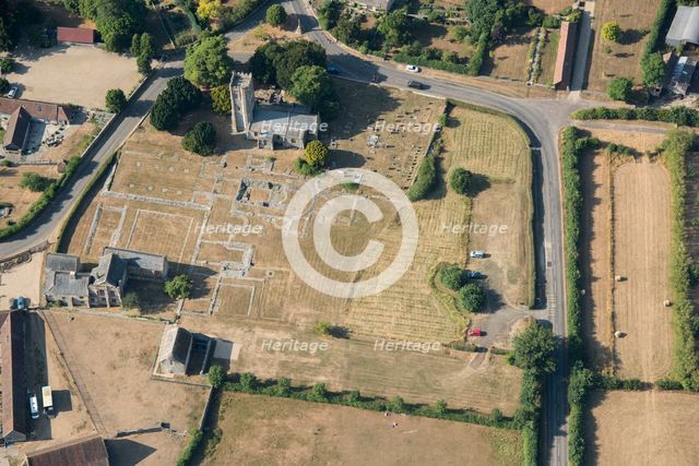 Ruined remains of Muchelney Abbey, Somerset, 2018. Creator: Historic England Staff Photographer.