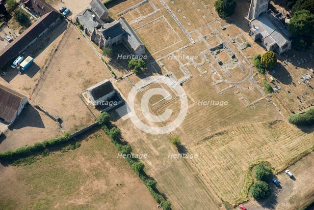 Ruined remains of Muchelney Abbey, Somerset, 2018. Creator: Historic England Staff Photographer.