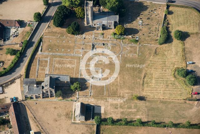 Ruined remains of Muchelney Abbey, Somerset, 2018. Creator: Historic England Staff Photographer.