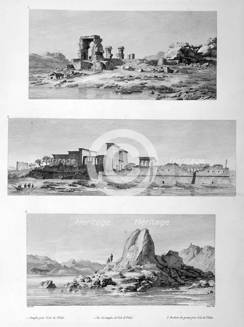Ruined Temples at Philae, Egypt, 1802. Artist: Vivant Denon