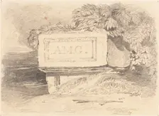 Ruined Tomb Inscribed "A.M.G.". Creator: John Sell Cotman