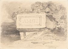 Ruined Tomb Inscribed "A.M.G.". Creator: John Sell Cotman