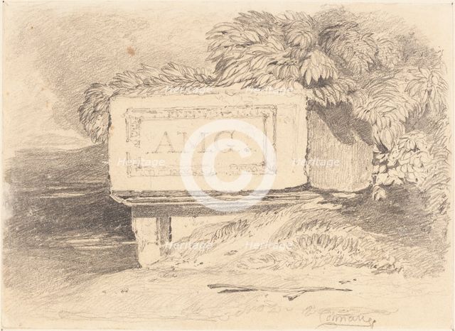 Ruined Tomb Inscribed "A.M.G.". Creator: John Sell Cotman.