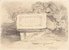 Ruined Tomb Inscribed "A.M.G.". Creator: John Sell Cotman