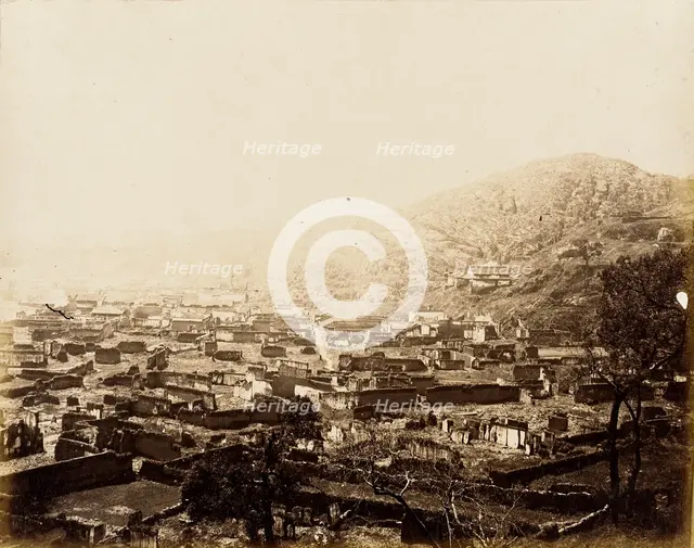 Ruined Village, N. China, 1860. Creator: Felice Beato.