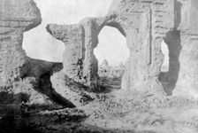 Ruined walls of the Enchanted Garden, just outside Samarra City, Iraq, 1917-1919