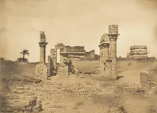 Ruines du Temple d'Herment (Hermentis), 1849-50. Creator: Maxime du Camp