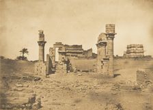 Ruines du Temple d'Herment (Hermentis), 1849-50. Creator: Maxime du Camp
