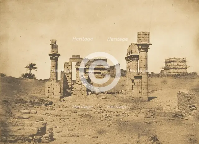 Ruines du Temple d'Herment (Hermentis), 1849-50. Creator: Maxime du Camp.