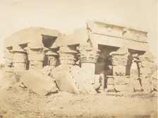 Ruines du Temple de Koum-Ombou (Ombos), 1849-50. Creator: Maxime du Camp