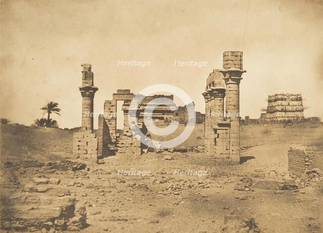 Ruines du Temple d'Herment (Hermentis), 1849-50. Creator: Maxime du Camp.