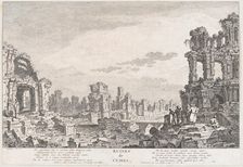 Ruines de Cumes, 18th century. Creator: Quentin Pierre Chedel