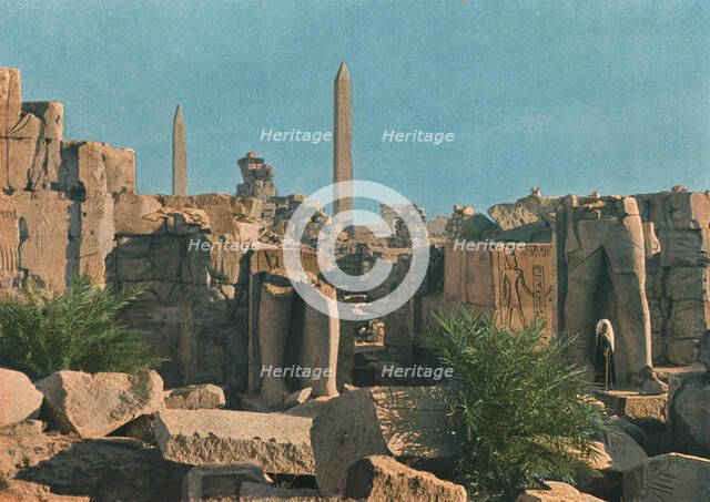 ''Ruines de Karnak; Le Nord-Est Africain', 1914. Creator: Jules Gervais-Courtellemont.