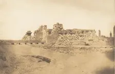 Ruines de la Salle Hypostyle du Palais de Karnac - Vue prise du Sud-Ouest, 1849-50. Creator: Maxime du Camp