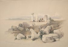 Ruins Called Om El Hamed near Tyre, 1839. Creator: David Roberts (British, 1796-1864)