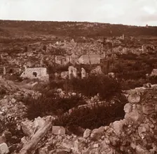 Ruins, Anizy-le-Château, northern France, c1914-c1918