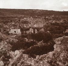 Ruins, Anizy-le-Château, northern France, c1914-c1918
