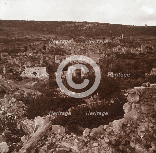 Ruins, Anizy-le-Château, northern France, c1914-c1918. Artist: Unknown.