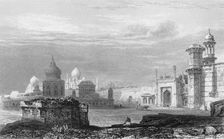 Ruins About the Taj Mahal, Agra 1834. Creator: Unknown