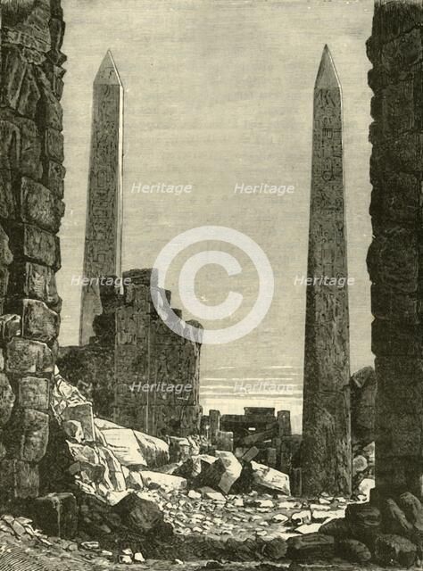 'Ruins at Karnak', 1890.   Creator: Unknown.