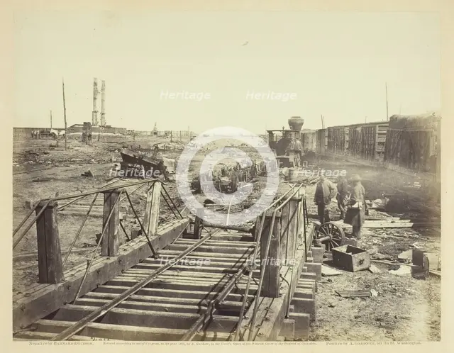 Ruins at Manassas Junction, March 1862. Creators: Barnard & Gibson, George N. Barnard, James F. Gibson.