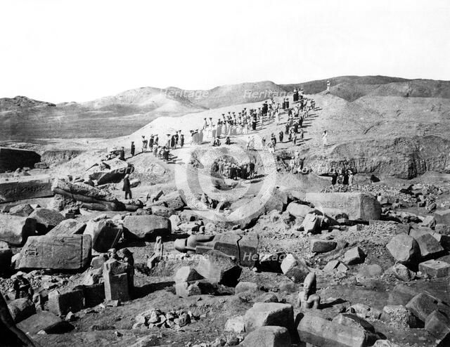 Ruins, Egypt, 1863-1864. Artist: Emmanuel Rouge