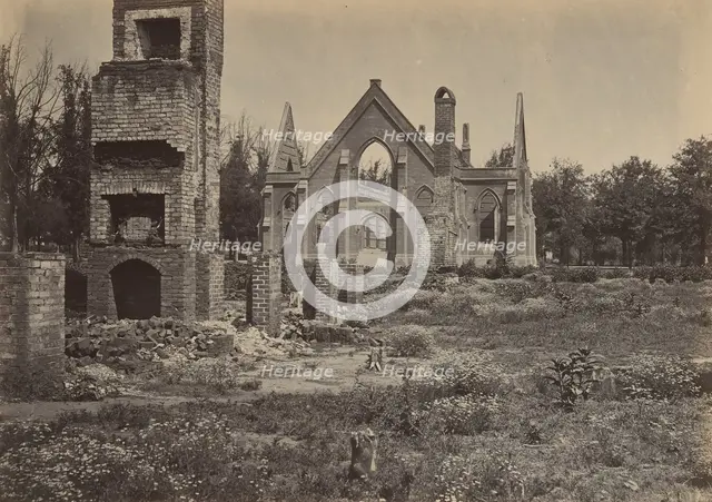 Ruins in Columbia, South Carolina, 1860s. Creator: George N. Barnard.