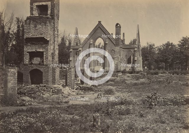 Ruins in Columbia, South Carolina, 1860s. Creator: George N. Barnard.