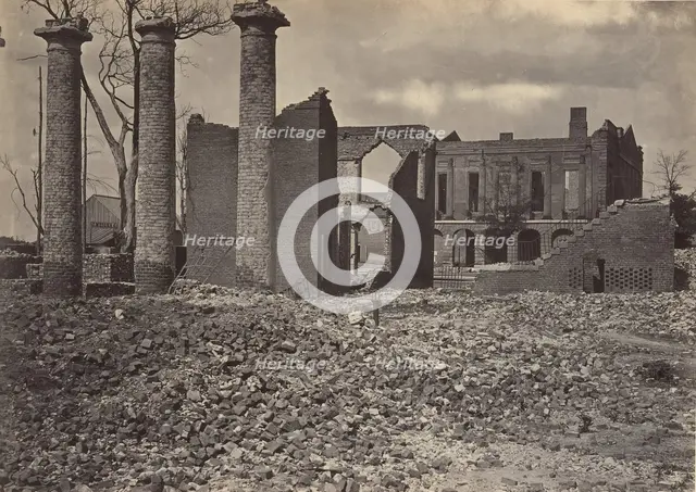 Ruins in Columbia, South Carolina No. 2, 1860s. Creator: George N. Barnard.
