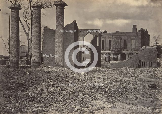 Ruins in Columbia, South Carolina No. 2, 1860s. Creator: George N. Barnard.