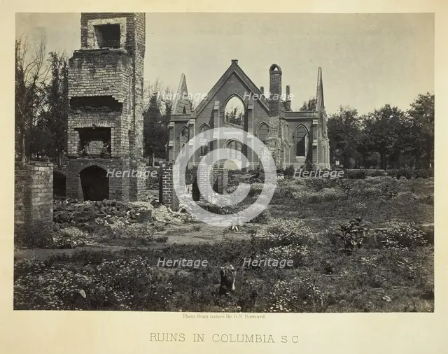 Ruins in Columbia, S.C., 1865. Creator: George N. Barnard.