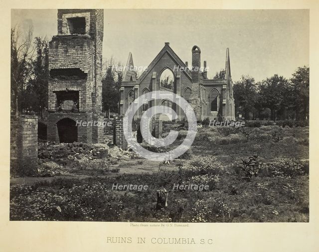 Ruins in Columbia, S.C., 1865. Creator: George N. Barnard.
