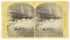 Ruins in Cañon de Chelle, N. M., in a cavity in the wall, 60 feet above present bed of Cañon..., 187 Creator: Tim O'Sullivan