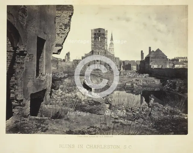 Ruins in Charleston, S.C., 1865/66. Creator: George N. Barnard.