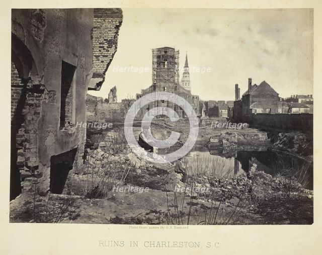 Ruins in Charleston, S.C., 1865/66. Creator: George N. Barnard.