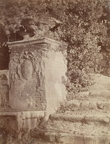 [Ruins in a Garden], 1870s. Creator: Unknown