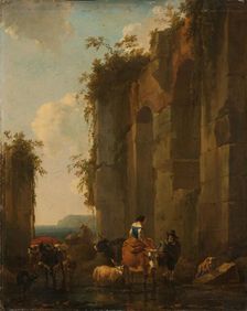 Ruins in Italy, 1658. Creator: Nicolaes Berchem