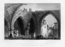 Ruins in Rhodes, Greece, 1841.Artist: EG Treacher