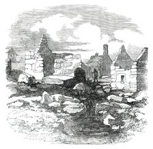 Ruins in the Village of Carihaken, County of Galway, 1850. Creator: Unknown