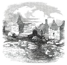 Ruins in the Village of Carihaken, County of Galway, 1850. Creator: Unknown