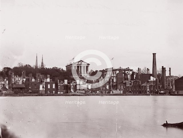 Ruins on North Bank of Canal, Richmond, 1865. Creator: Alexander Gardner.