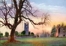 Ruins on the Hill of Slane, County Meath, Ireland, 1924-1926. Artist: MC Green