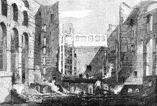 Ruins of Covent-Garden Theatre - Visit of Her Majesty and the Princess Royal, 1856. Creator: Unknown