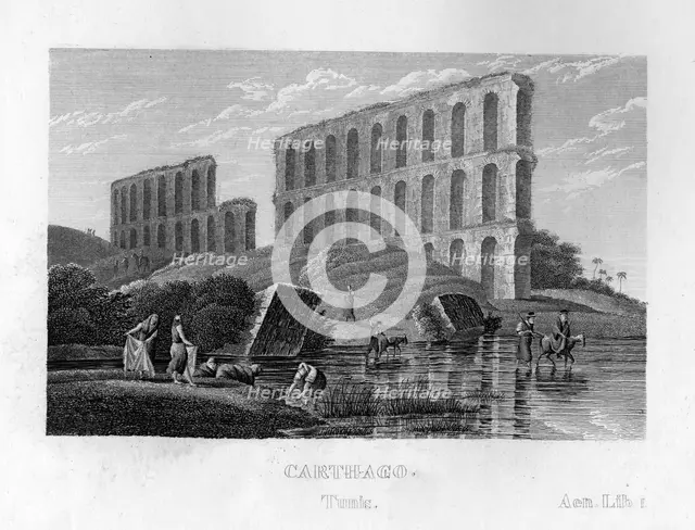 Ruins of Carthage, Tunisia, c1833. Creator: Unknown.